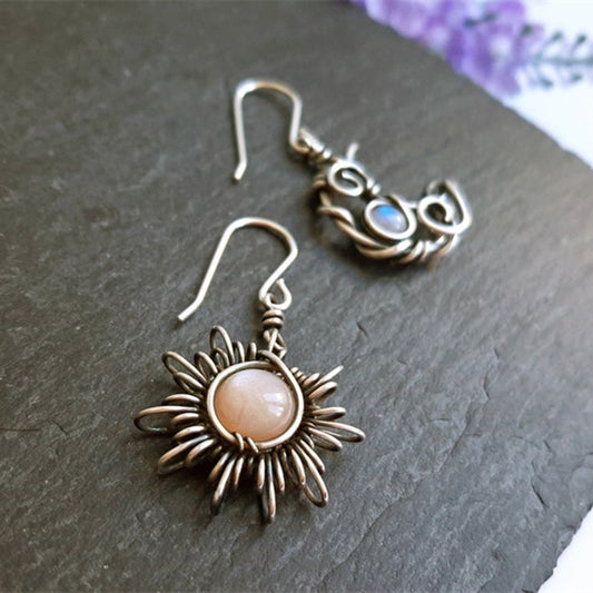 Vintage Sun & Moon Earrings