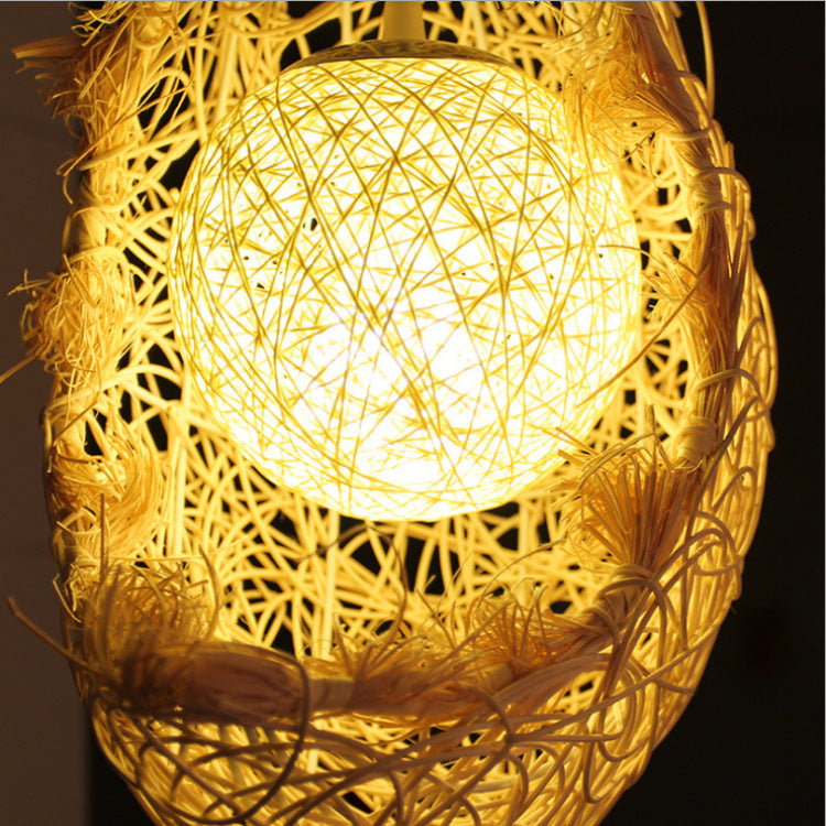 Handmade Rattan Moon Light Shade