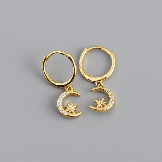 Star Moon Earrings