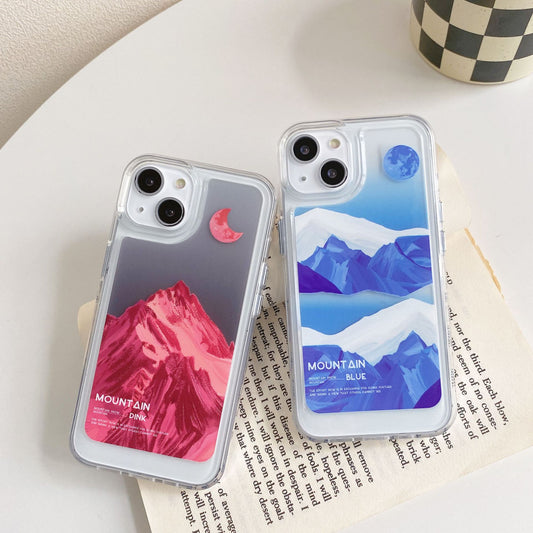 Mountain & Moon Silicone iPhone Case