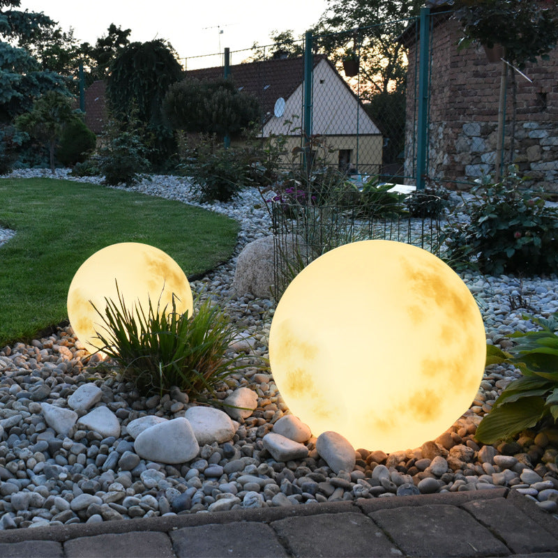 Outdoor Garden Moon Lamp (Solar or Rechargeable)