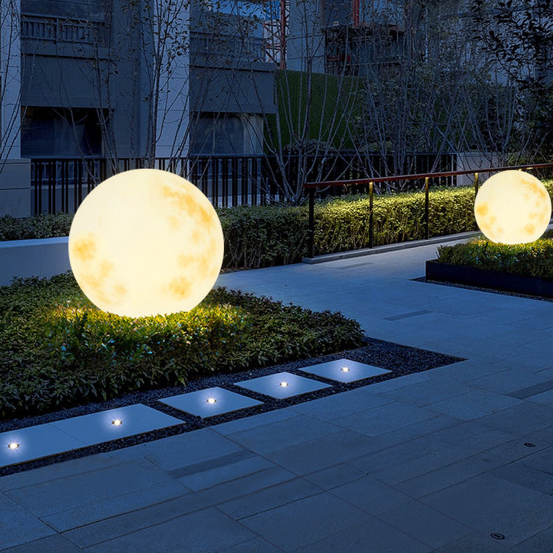 Outdoor Garden Moon Lamp (Solar or Rechargeable)